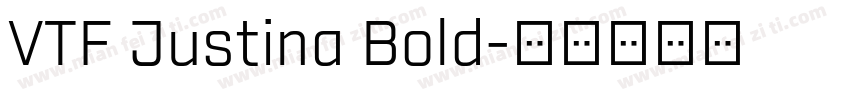 VTF Justina Bold字体转换